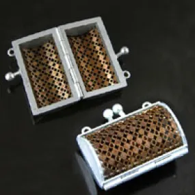 47mm Mesh Handbag Locket Pendant Steampunk, each