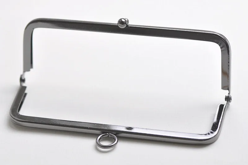 5" Gunmental Purse Frame / Handle Purse Frame 13x4.5cm (5"x2")