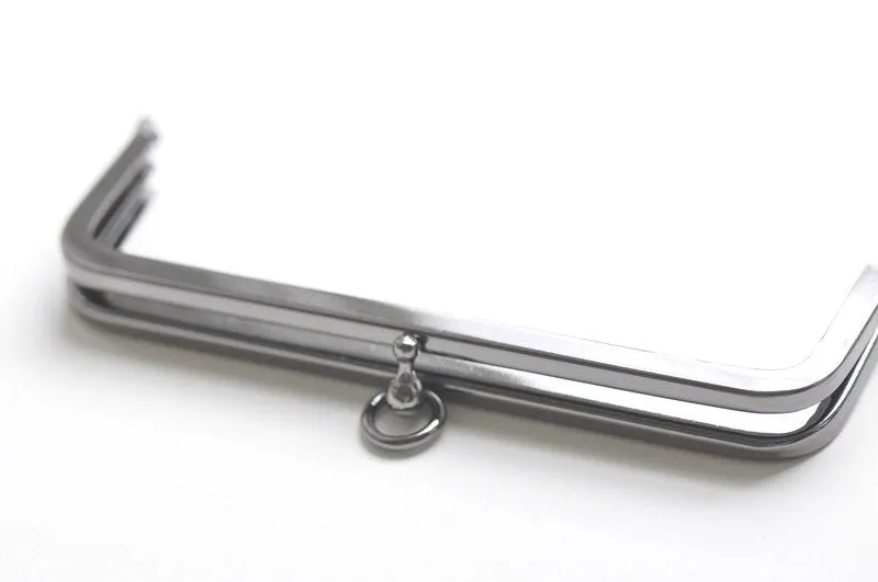 5" Gunmental Purse Frame / Handle Purse Frame 13x4.5cm (5"x2")