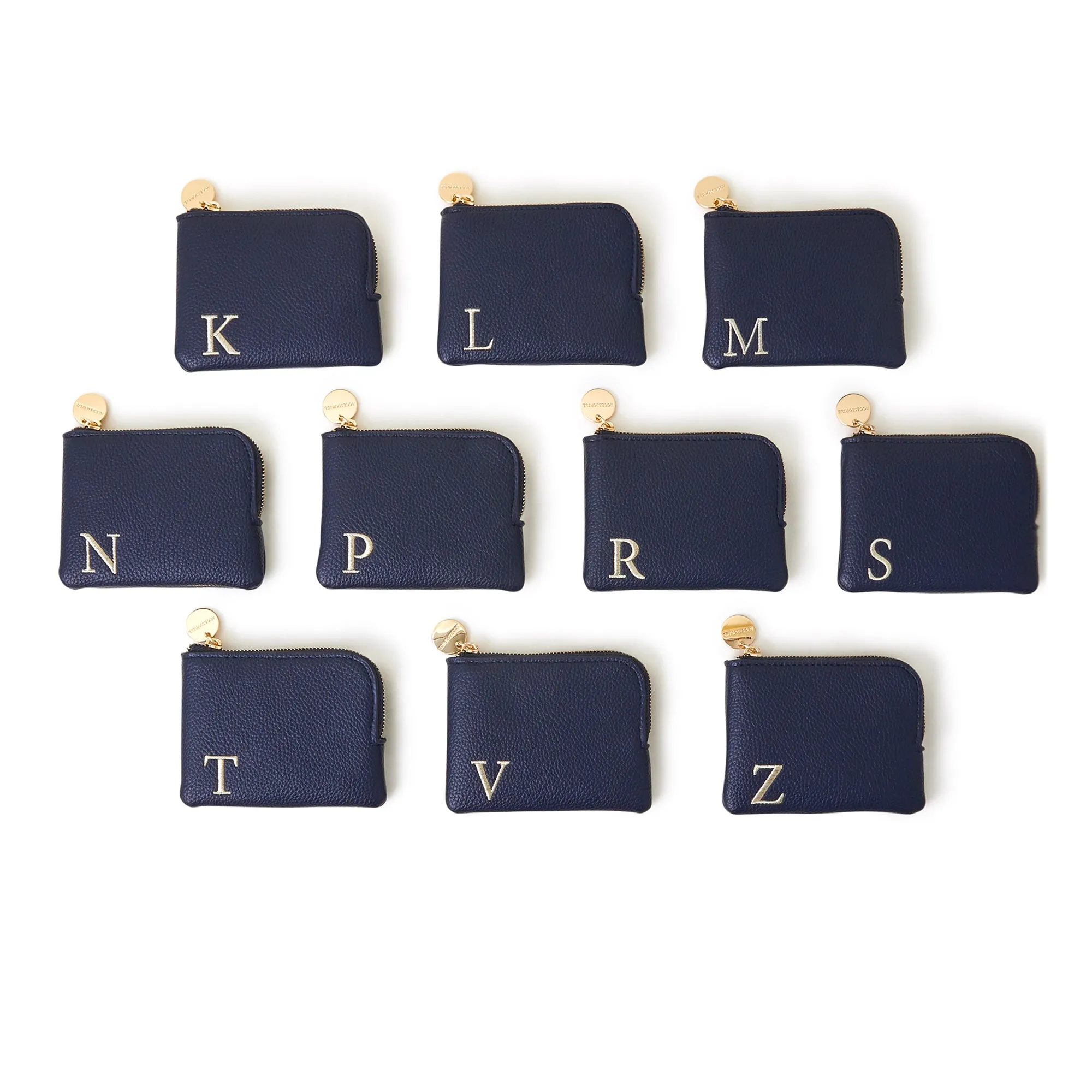 Accessorize London Women's Navy Blue (R) Initial Coin Purse