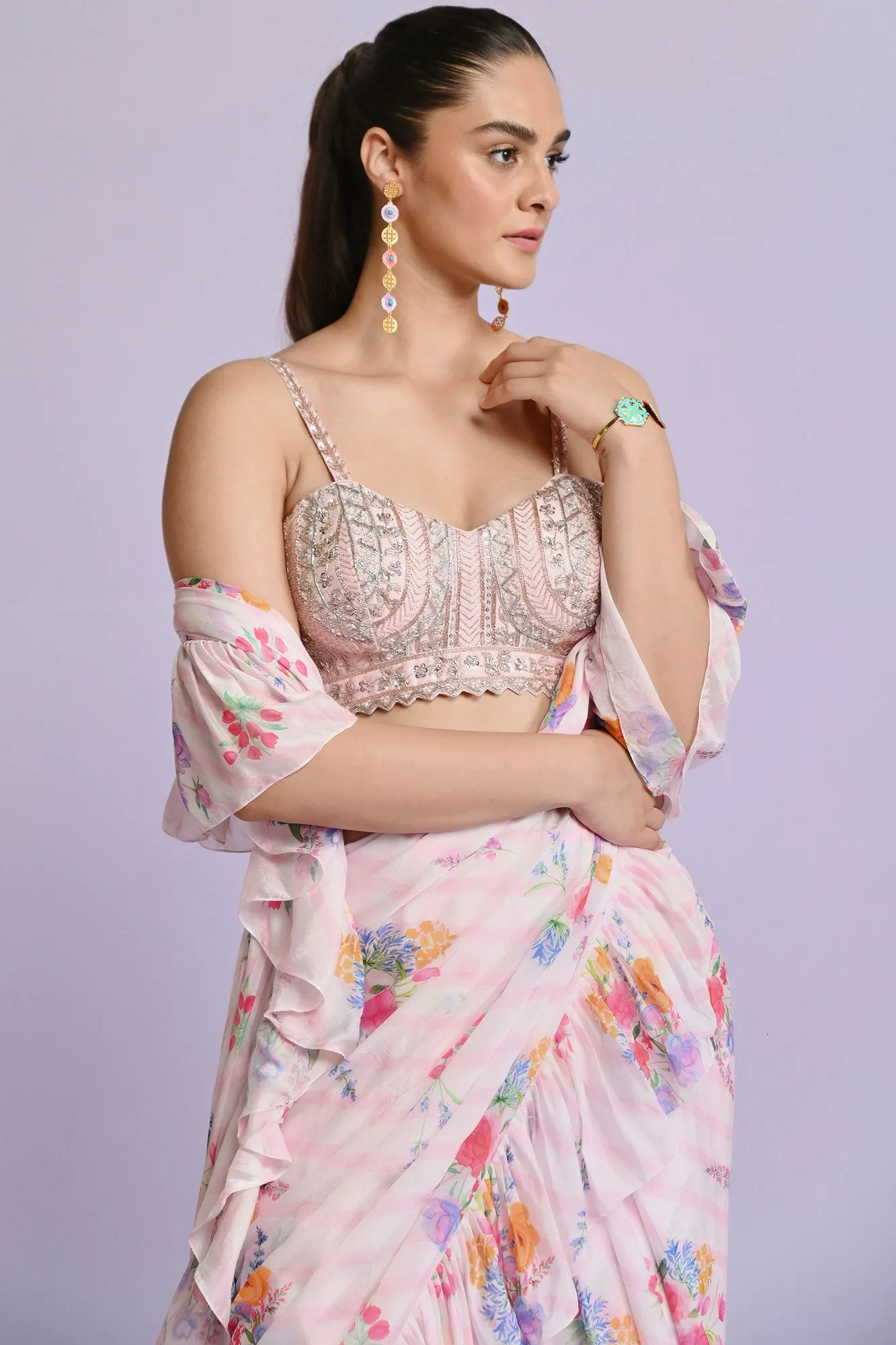 Amelia GGT Ruffle Saree