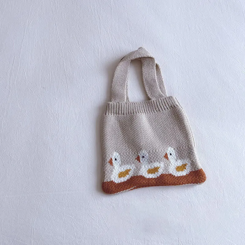Baby Cute Duck Knitted Handbag