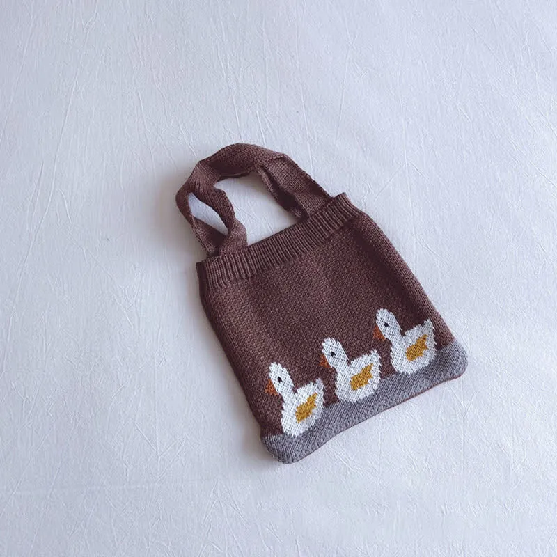 Baby Cute Duck Knitted Handbag