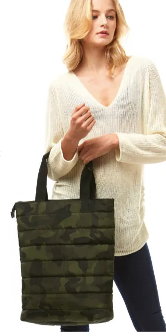 Camo Puffer Bag