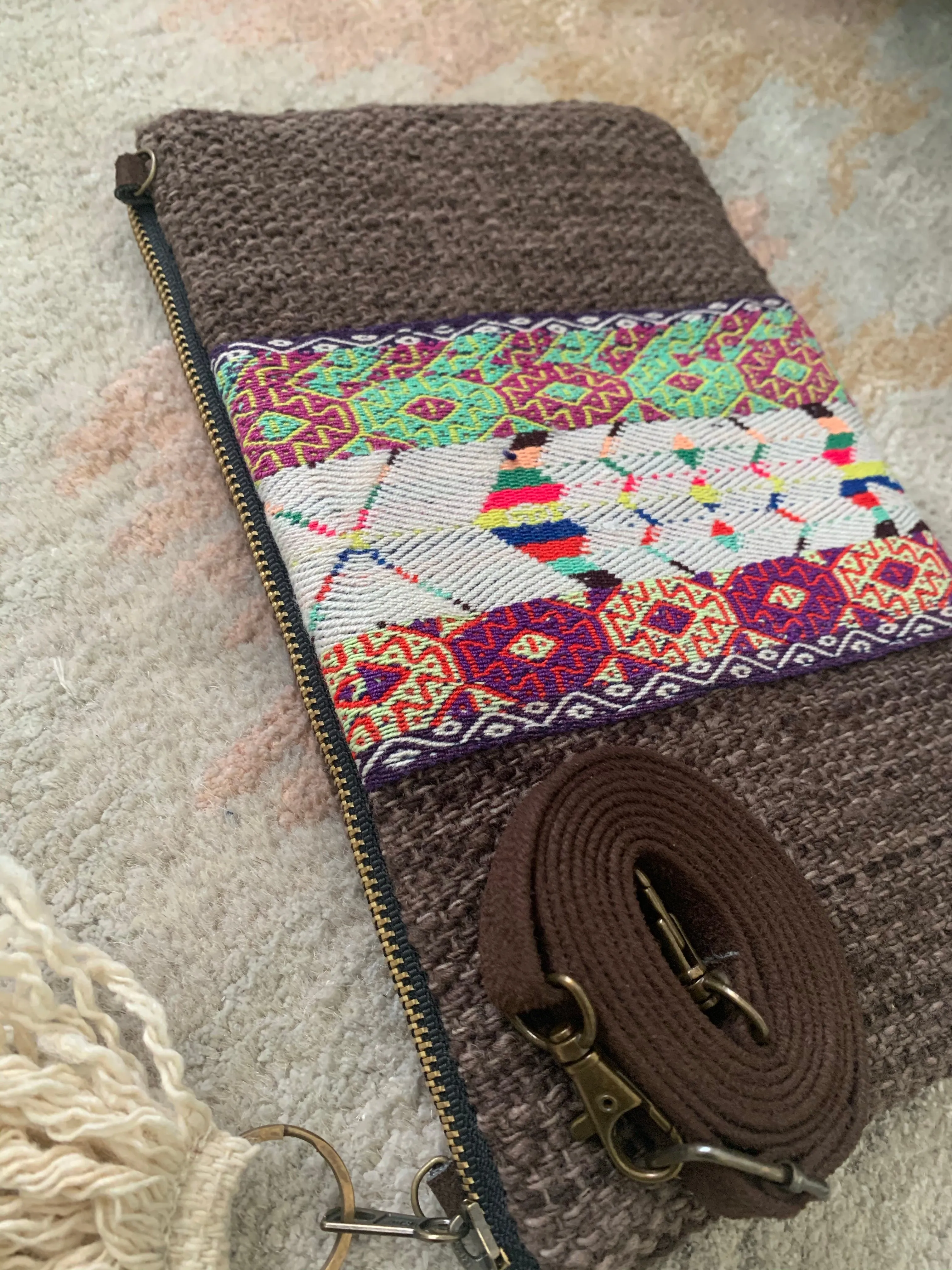 Cinturon Convertible Bag in Brown (MORE TEXTILES)