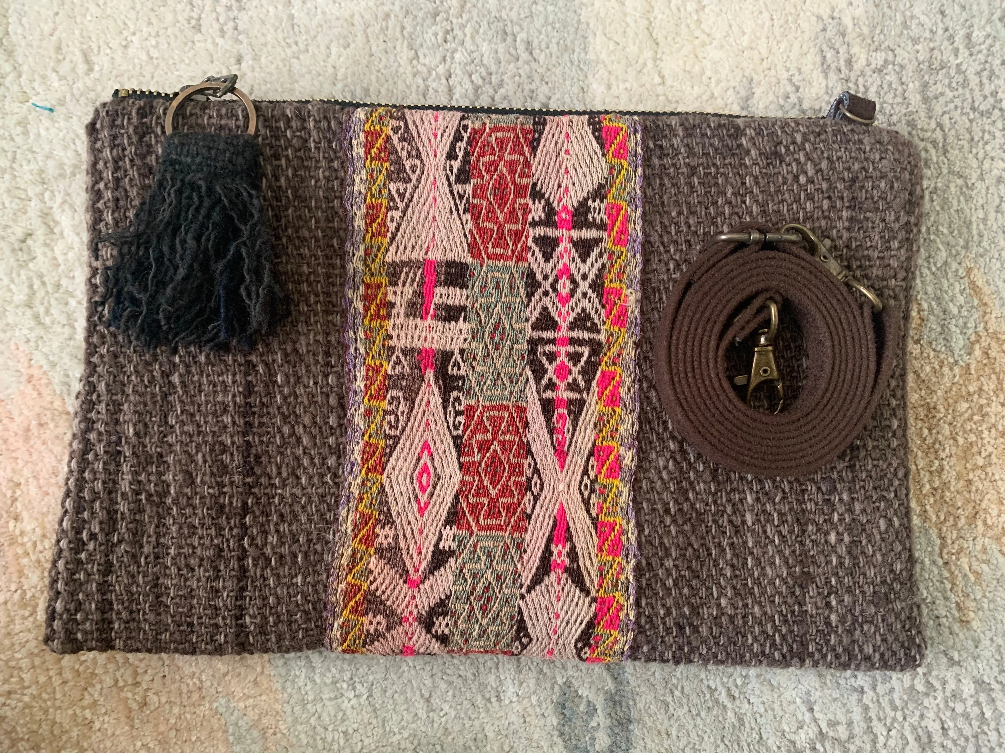 Cinturon Convertible Bag in Brown (MORE TEXTILES)