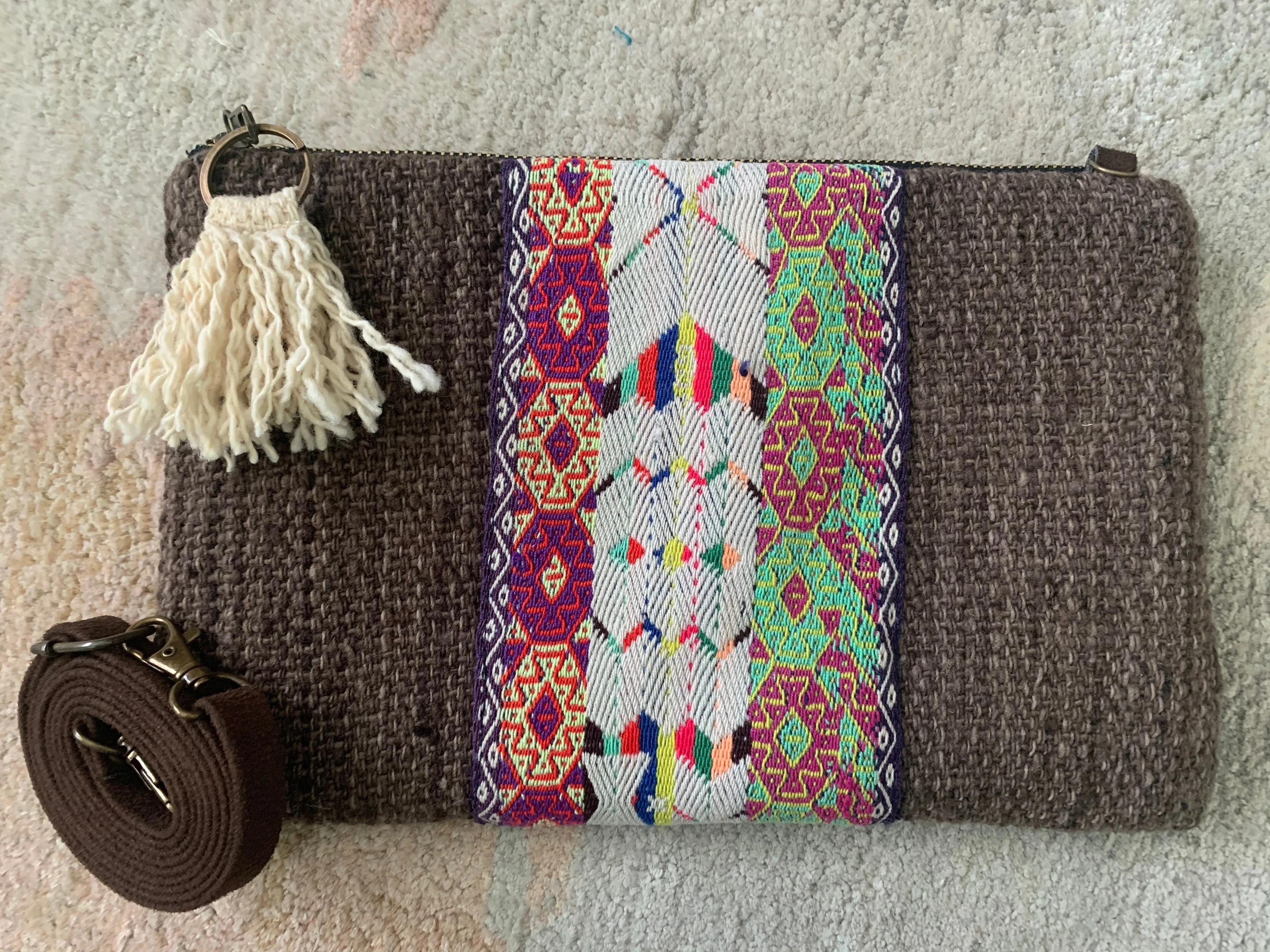 Cinturon Convertible Bag in Brown (MORE TEXTILES)