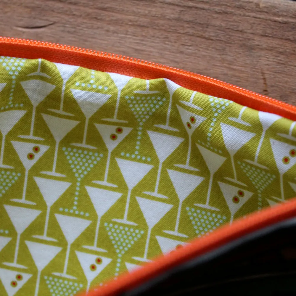 Fossil Shark Tooth Identification clutch bag