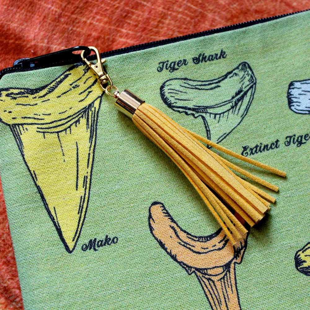 Fossil Shark Tooth Identification clutch bag