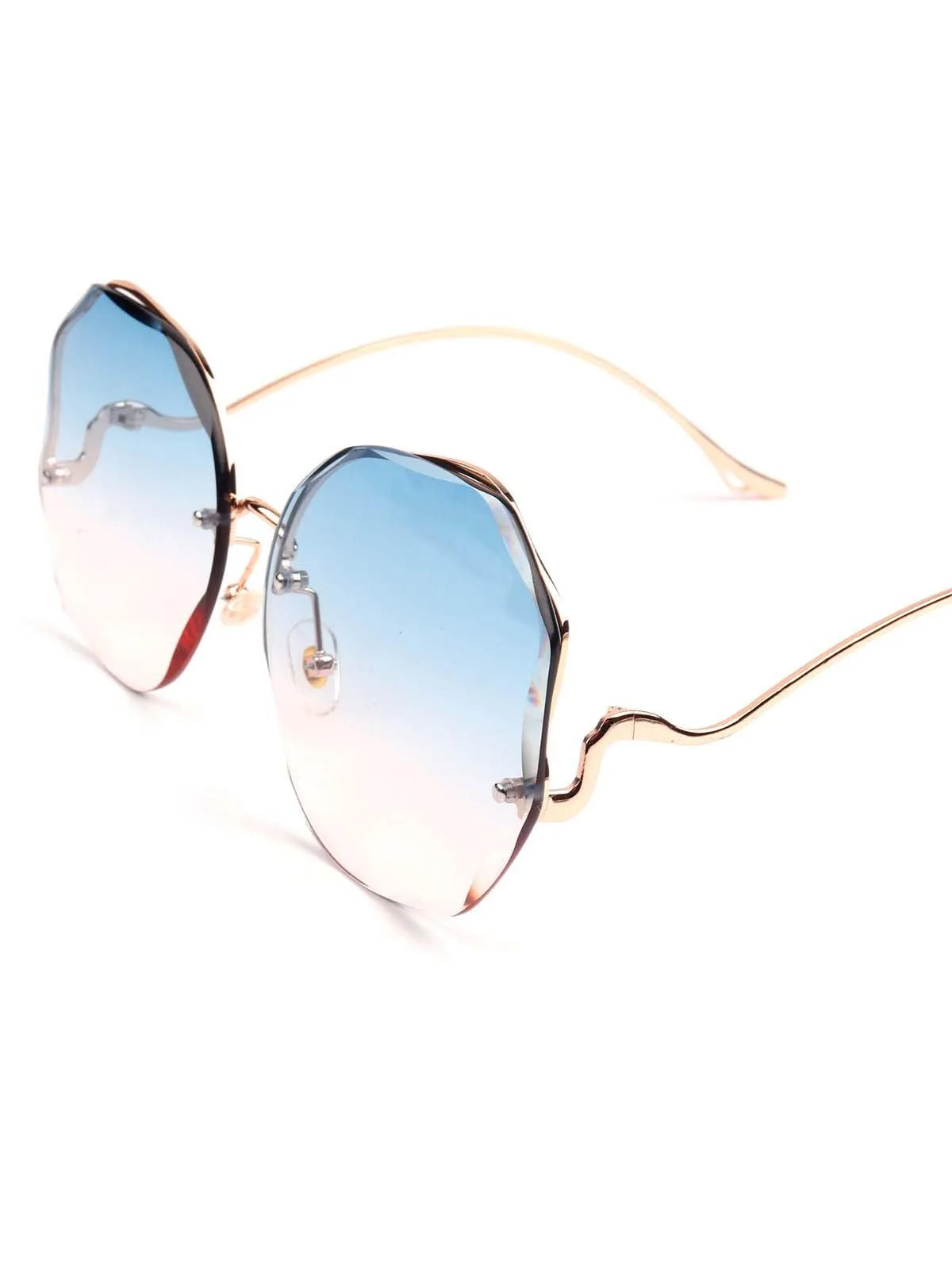 Odette Blue And Pink Tined Sunglasses For Women