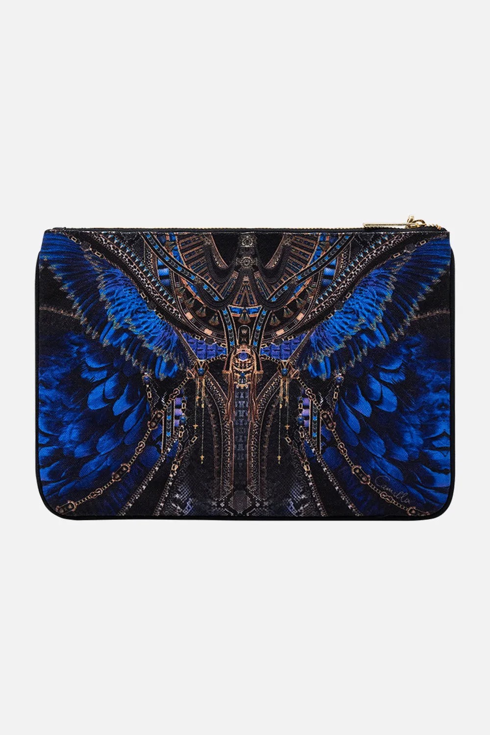 SMALL CANVAS CLUTCH OTHER SIDE OF THE OASIS