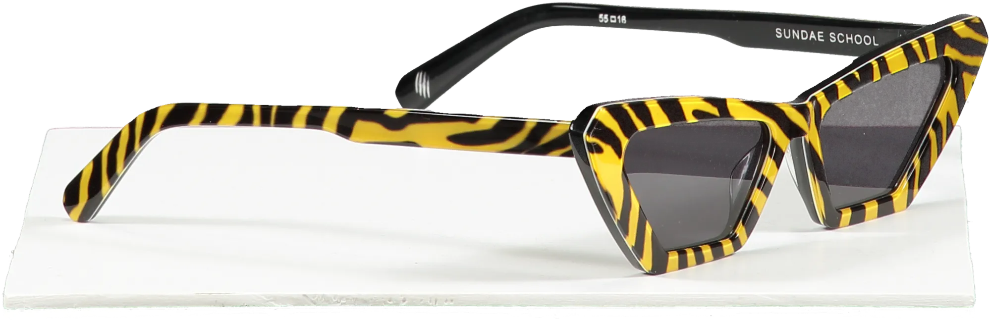 Yellow Chimi X Sundae School Square Sunglasses - Tiger
